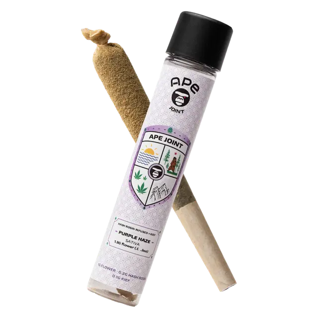 1.3G Hash Rosin + Kief Infused Preroll | Durban Poison | Sativa