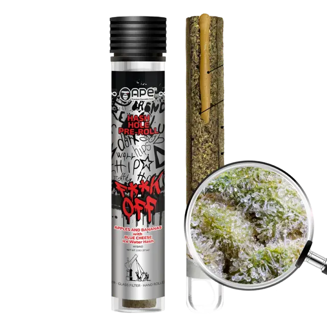 Hash Hole Pre-Roll | Cotton Candy Flower with White Truffle Hash Rosin | Hybrid